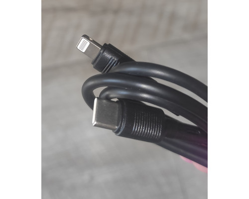 Кабель быстрой зарядки Hoco X83 Type to IP PD 20 W 1 м черный