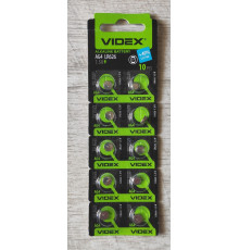 Уценка Батарейка Videx Alkaline AG4 LR626 1.5V блистер 10 шт