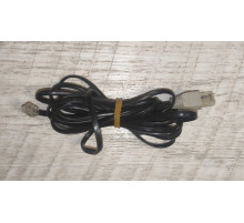 Кабель переходник интернет - модем коннекторы RJ45 - RJ12 2 м б/у черный Кабель переходник интернет - модем коннекторы RJ45 - RJ12 2 м б/у черный
