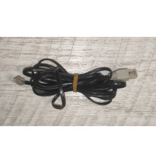 Кабель переходник интернет - модем коннекторы RJ45 - RJ12 2 м б/у черный