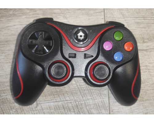 Джойстик игровой беспроводный Wireless Controller V8 с держателем под смартфон черный