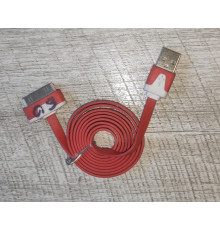 Распродажа Кабель зарядки USB для Iphone 4 прорезиненный новый красный
