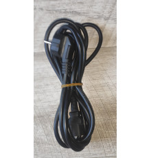 Кабель питания сетевой 3PIN прямой компьютерный 2 м черный б/у