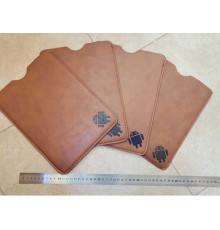 Чехол-карман для планшета кожзам 20,5х27,5 см цвет коричневый, черный