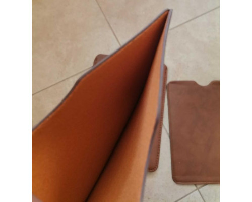 Чехол-карман для планшета кожзам 20,5х27,5 см цвет коричневый, черный