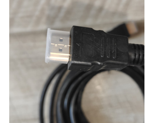 Кабель HDMI-HDMI 5 м (папа -папа) прорезиненный черный Кабель HDMI-HDMI 5 м (папа -папа) прорезиненный черный