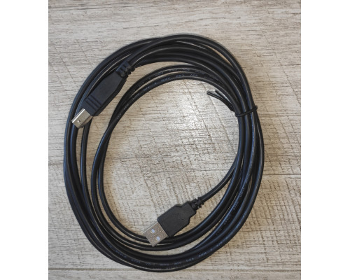 Кабель для принтера USB 2.0 AM/BM 1.5 м черный новый Кабель для принтера USB 2.0 AM/BM 1.5 м черный новый