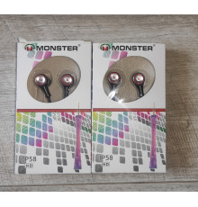 Распродажа Наушники вакуумные проводные Monster IP58 черные новые
