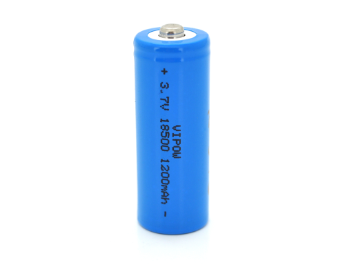 Акумулятор 18500 Li-Ion Vipow ICR18500 TipTop, 1200mAh, 3.7V, Blue