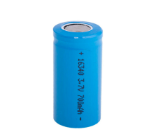Акумулятор Li-Ion Vipow ICR16340/CR123 FlatTop, 700mAh, 3.7V, Blue Q50/500