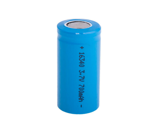 Акумулятор Li-Ion Vipow ICR16340/CR123 FlatTop, 700mAh, 3.7V, Blue Q50/500