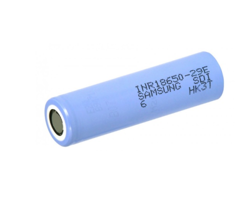 Акумулятор Li-Ion 18650 Samsung INR18650-29E (SDI-6), 2900mAh, 8.25A, 4.2/3.65/2.5V, BLUE, 2 шт в упаковці, ціна за 1 шт