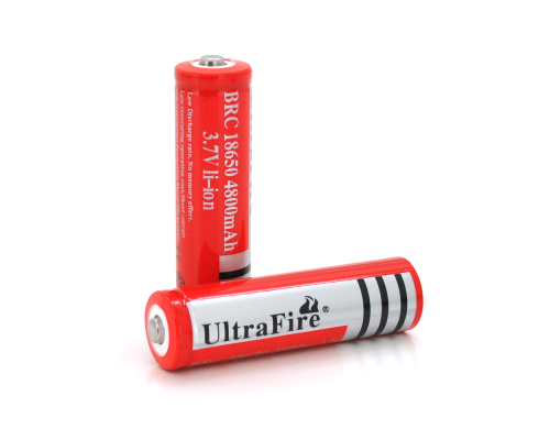 Акумулятор Li-ion UltraFire18650 4800mAh 3.7V, Red, 2 шт. в упаковці, ціна за 1 шт.