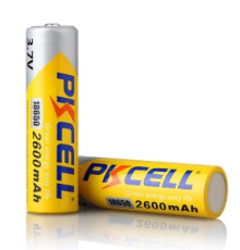Акумулятор 18650 PKCELL 3.7V 18650 2600mAh Li-ion rechargeable batery 1 шт в блістері, ціна за блістер, Q20