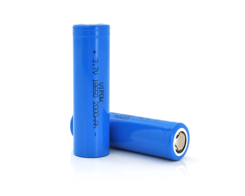 Акумулятор 18650 Li-Ion Vipow ICR18650 FlatTop, 2000mAh, 3.7V, Blue