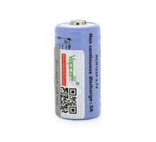 Акумулятор 16340/CR123 Li-Ion Vapcell T8 Button Top, 850mAh, 3A, 4.2/3.6/2.5V, Purple