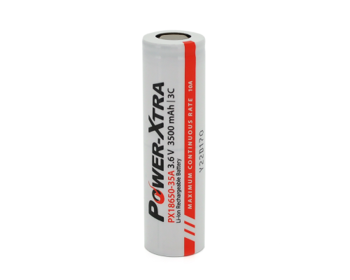 Акумулятор Li-ion Power-Xtra 18650 3500mAh 3.6V(3,7V), White