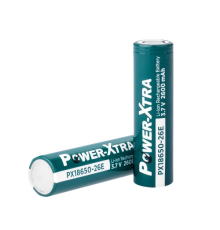 Акумулятор Li-ion Power-Xtra 18650 2600mAh 3.7V, Green