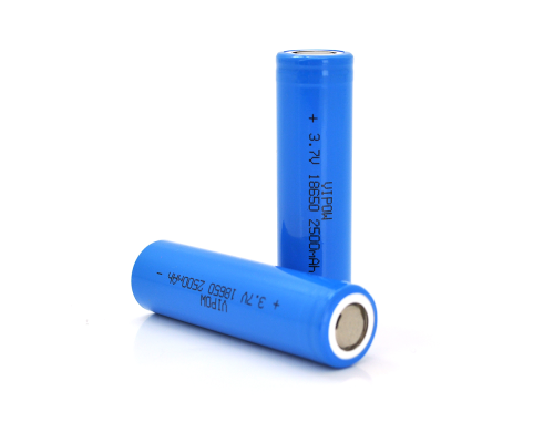 Акумулятор 18650 Li-Ion Vipow ICR18650 FlatTop, 2500mAh, 3.7V, Blue