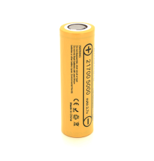 Акумулятор 21700 Li-Ion LiitoKala Lii-50E, 5000mAh (4700-5100mAh, 15A, 3.7V (2.5-4.2V), Yellow, PVC BOX