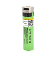Акумулятор 18650 Li-Ion LiitoKala Lii-34B-USB, 3400mAh, Type-C, 3.7V (2.75-4.2V), Green, PVC BOX