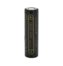 Акумулятор 18650 Li-Ion LiitoKala Lii-34A, 3400mAh (3250-3350mAh), 3.7V (2.75-4.2V), Black, , 2 шт в упаковці, ціна за 1 шт