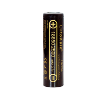 Акумулятор 18650 Li-Ion LiitoKala Lii-25A, 2500mah (2450-2650mah), 3.7V (2.75-4.2V), Black, PVC BOX Q2, цiна за 1 шт