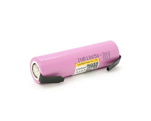 Акумулятор 18650 Li-Ion LiitoKala Lii-30Q-N, 3000mAh (2900-3100mAh), 27A, 3.7V (2.5-4.25V), Pink, PVC
