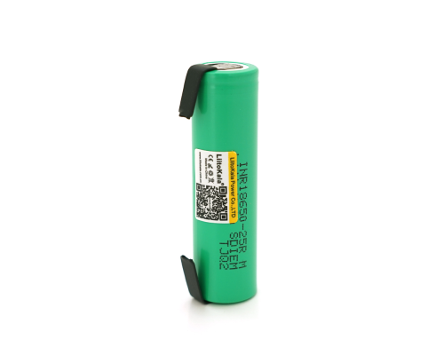 Акумулятор 18650 Li-Ion LiitoKala Lii-25R-N(Nickel), 2500mAh (2450-2650mAh), 3.7V (2.75-4.2V), Green, PVC BOX