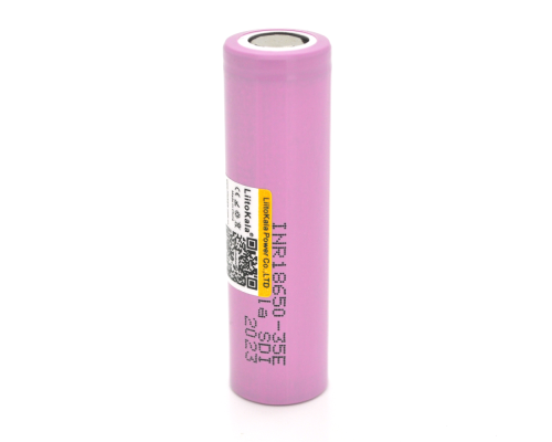 Акумулятор 18650 Li-Ion LiitoKala Lii-35E, 3500mAh (3350-3500mAh), 3.7V (2.5-4.2V), Pink, PVC BOX Q2, ціна за 1 шт