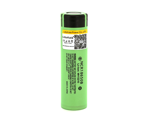 Акумулятор 18650 Li-Ion LiitoKala Lii-34B, 3400mAh (3200-3400mAh), 3.7V (2.75-4.2V), Green, PVC BOX