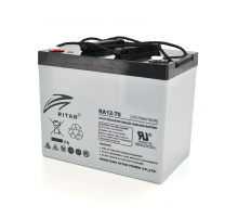 Акумуляторна батарея AGM RITAR RA12-70, Gray Case, 12V 70.0Ah (350 x 167 x 182)