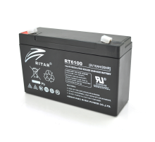 Акумуляторна батарея AGM RITAR RT6100, Black Case, 6V 10Ah (150 х 50 х 93 (99)) Q10