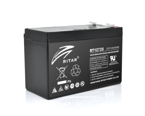 Акумуляторна батарея AGM RITAR RT1272B, Black Case, 12V 7.2Ah ( 151 х 65 х 94 (100) ) Q10 Акумуляторна батарея AGM RITAR RT1272B, Black Case, 12V 7.2Ah ( 151 х 65 х 94 (100) ) Q10