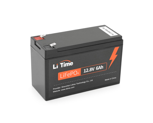 Акумуляторна батарея Li-TIME LiFePO4 12.8V 6Ач 76Wh,BMS 6A F2, 151*65*94mm Акумуляторна батарея Li-TIME LiFePO4 12.8V 6Ач 76Wh,BMS 6A F2, 151*65*94mm