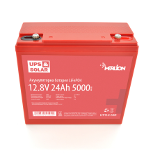 Літій-залізо-фосфатний акумулятор Merlion LiFePO4 12.8V 24AH (4S4P/BMS-30A), (179x75x167) for UPS, до 5000 циклів, Q6