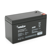 Акумуляторна батарея MERLION AGM GP1272F2B 12 V 7,2 Ah ( 150 x 65 x 95 (100) ) Black Q10