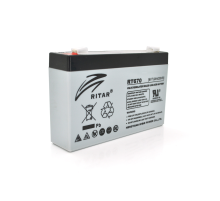 Акумуляторна батарея AGM RITAR RT670, Black Case, 6V 7.0Ah (151х34х94 (100)) Q20