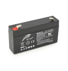 Акумуляторна батарея AGM RITAR RT613, Black Case, 6V 1.3Ah ( 97х24х 52 (58) ) Q20