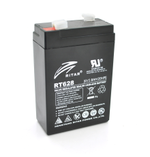 Акумуляторна батарея AGM RITAR RT628, Black Case, 6V 2.8Ah (66х34х 97 (103)) Q25
