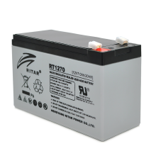 Акумуляторна батарея AGM RITAR RT1270, Gray Case, 12V 7.0Ah ( 151 х 65 х 94 (100) ) Q10