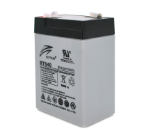Акумуляторна батарея AGM RITAR RT640, Black Case, 6V 4Ah ( 70х47х99 (107) ) Q20