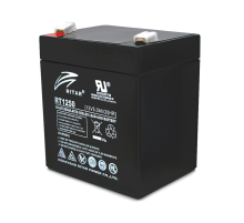 Акумуляторна батарея AGM RITAR RT1250B, Black Case, 12V 5.0Ah ( 90 х70 х 101 (107) ) Q10