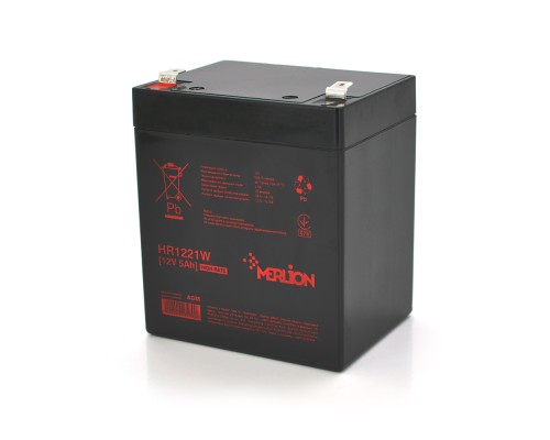 Акумуляторна батарея MERLION HR1221W, 12V 5Ah ( 90 х 70 х 100 (105) )