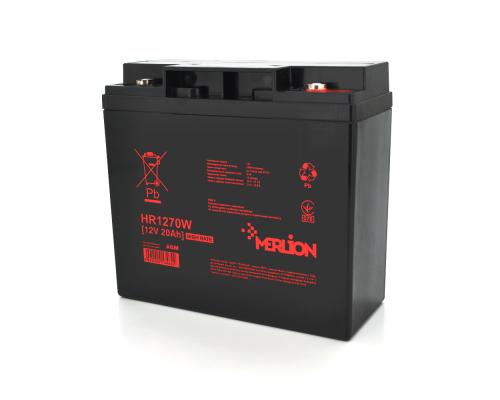 Акумуляторна батарея MERLION HR1270W, 12V 20Ah (181 х 77 х 167 (167)), Q4
