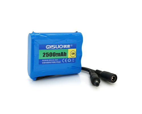 Акумуляторна батарея літієва QiSuo 12V 2.5A з елементами Li-ion 18650, DC5.5x2.1, (56x20x70mm) Акумуляторна батарея літієва QiSuo 12V 2.5A з елементами Li-ion 18650, DC5.5x2.1, (56x20x70mm)