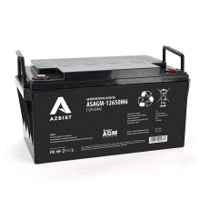 Акумулятор AZBIST Super AGM ASAGM-12650M6, Black Case, 12V 65.0Ah (348 х 168 х 178) Q1/48