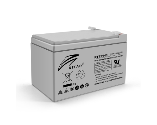 Акумуляторна батарея AGM RITAR RT12140H, Gray Case, 12V 14.0Ah ( 151 x 98 x 95 (101) ) Q4