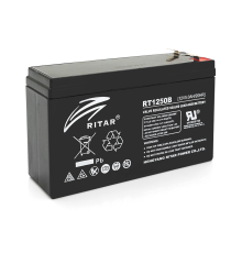 Акумуляторна батарея AGM RITAR RT1250BL, Black Case, 12V 5.0Ah (150 х 50 х 93) Q10