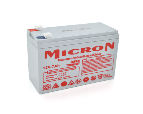 Акумуляторна батарея Micron MCN-12/7 12 V 7Ah ( 150 x 65 x 95 (100) ) Gray Q10 Акумуляторна батарея Micron MCN-12/7 12 V 7Ah ( 150 x 65 x 95 (100) ) Gray Q10